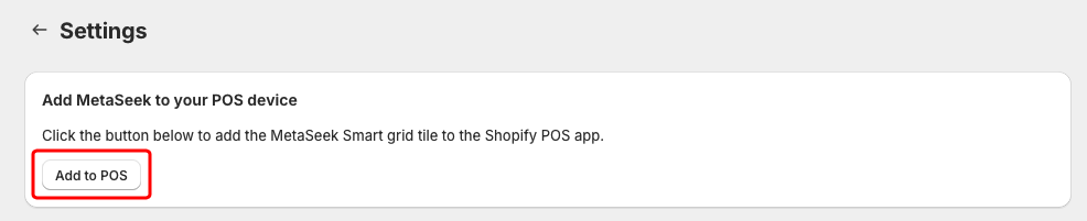 Add to POS