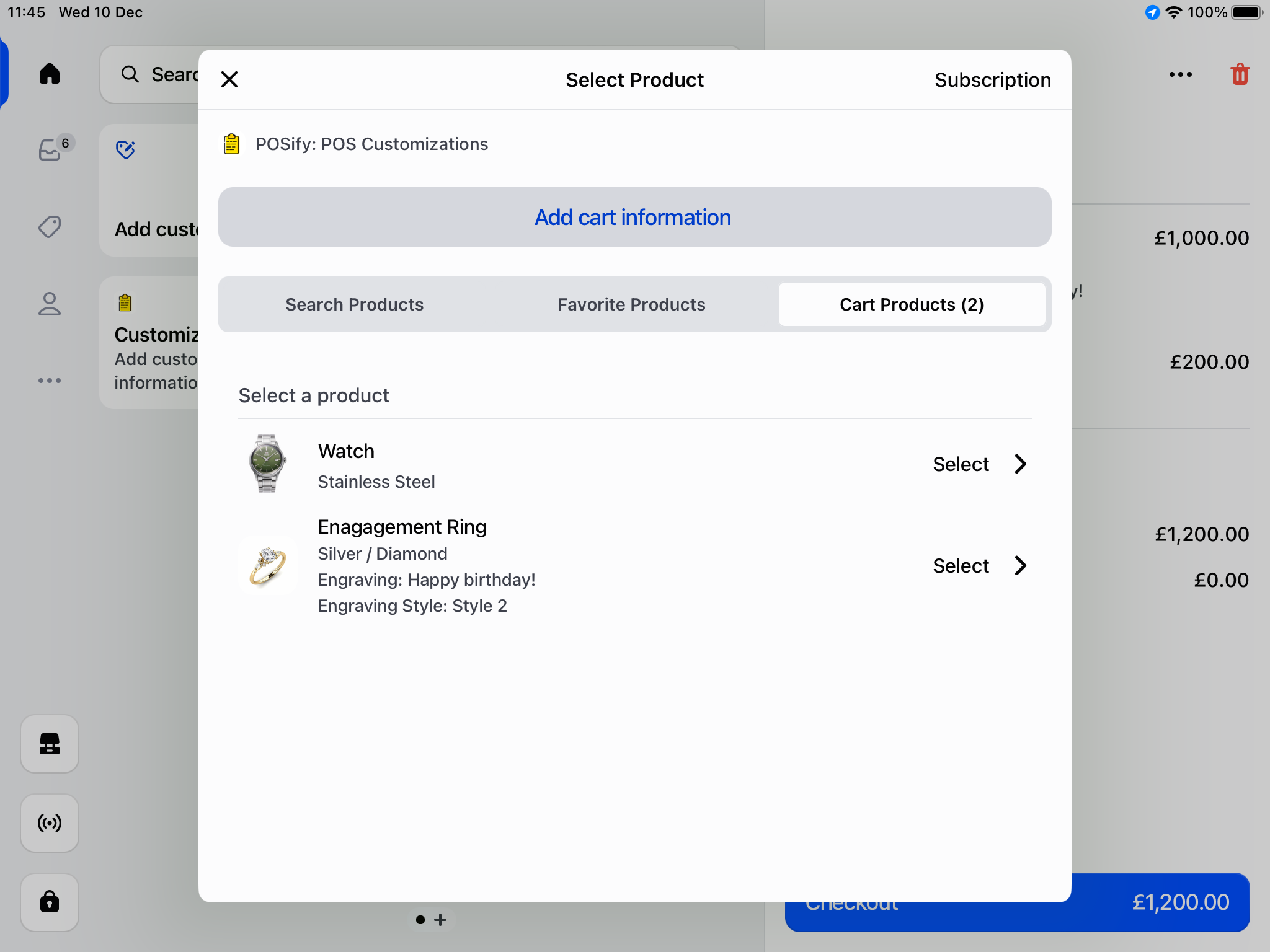 App required fields