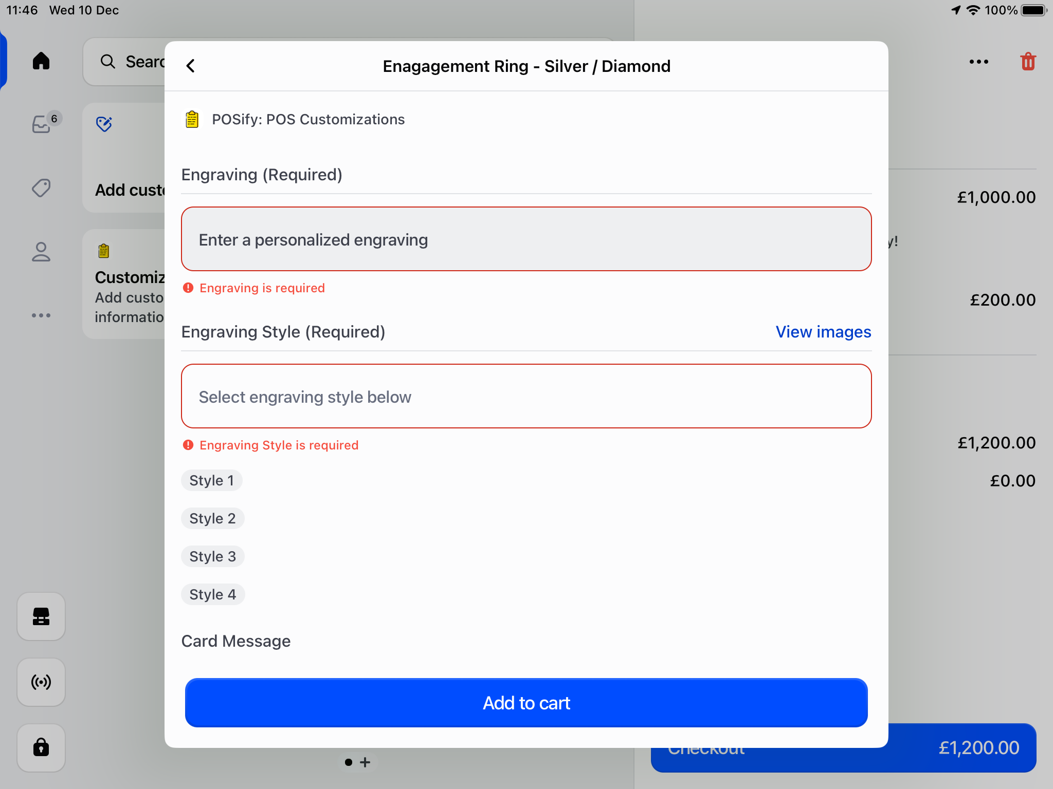App required fields