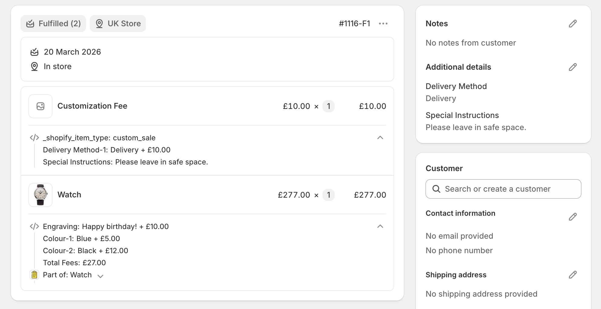 Shopify Admin
